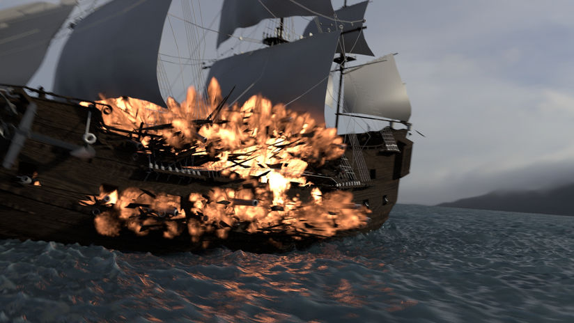 Personal Project - Exploding Ship (WIP)